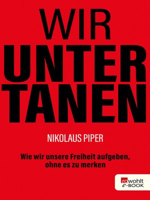 cover image of Wir Untertanen